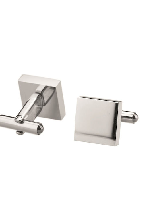 Sovrani Cufflinks of Steel Silver