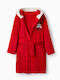 Zippy Kids' Robe Winter Fleece Red