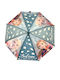 Kinder Regenschirm Gebogener Handgriff Automatisch Blau mit Durchmesser 70cm.