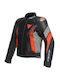 Dainese Super Rider 2 Herren Motorradjacke Leder 4 Jahreszeiten Wasserdicht Black/Dark Gull Gray/Fluo-Red