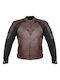 Nordcode Oversize Winter Men's Riding Jacket Leather Brown