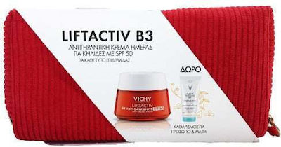 Vichy Liftactiv B3 Σετ Περιποίησης για Καθαρισμό Προσώπου με Καθαριστικό Προσώπου , Κρέμα Προσώπου & Νεσεσέρ 50ml