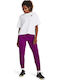 Under Armour Pantaloni de trening pentru femei cu cauciuc Violet Fleece