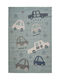 Viokarpet Liloom Kids Rug Albastru deschis 133x190cm