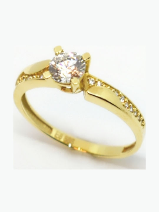 Tasoulis Jewellery Collection Μονόπετρο από Χρυσό 14K