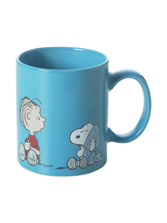 Excelsa Snoopy Κούπα Κεραμική Μπλε 300ml