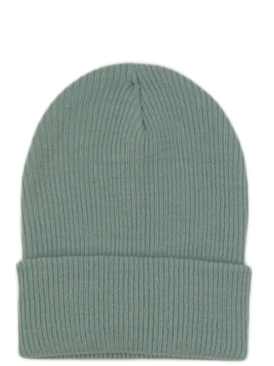 Knitted Beanie Cap Turquoise