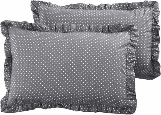 My Home Luxury Kissenbezug-Set Grey 50x70cm.