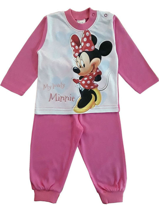 Beboulino Kinder Schlafanzug Winterlich Fuchsie
