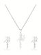 Callajewels Steel Chain Kids Necklaces Set With Earrings C12233-ASS098272609