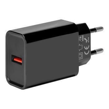 Obal:Me Wireless Charger with USB-A Port 18W Quick Charge 3.0 Black (18W1UBL)
