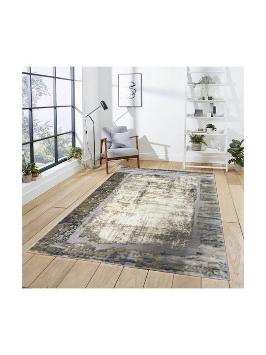 Bloom Rug Rectangular Gray