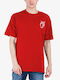 Simple Adam T-shirt Κόκκινο