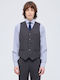 Men's Vest Slim Fit Gray