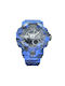 Expcni 3261 Watch Battery with Rubber Strap Military Blue