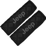 Set of 2pcs Car Seat Belt Pads Black