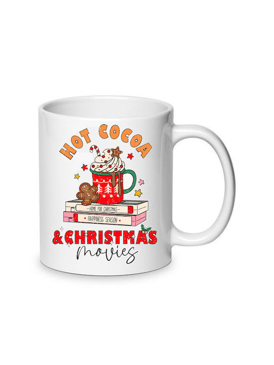 Christmas Mug Ceramic Brown 1pcs