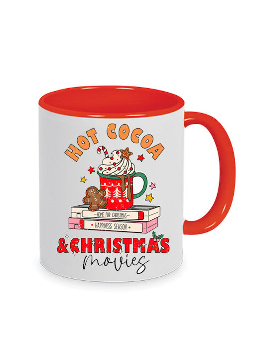 Christmas Mug Ceramic Brown 1pcs