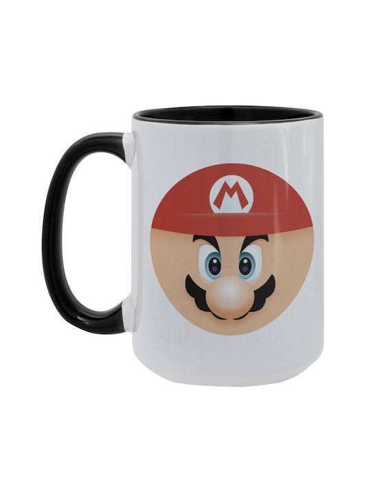 Koupakoupa Flat Mug Ceramic Black 450ml