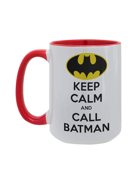 Koupakoupa Keep Calm Mug Ceramic Red 450ml