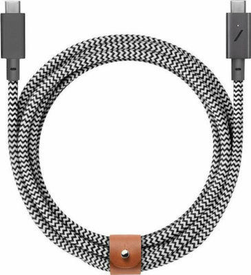 Native Union Belt USB 2.0 Cable USB-C male - USB-C 240W 2.4m (BELT-PRO2-ZEB-NP)