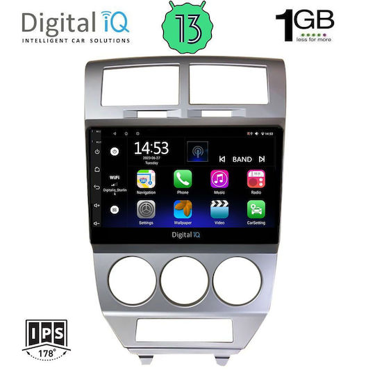 Digital IQ Ηχοσύστημα Αυτοκινήτου Dodge Caliber 2006-2012 (Bluetooth/USB/AUX/WiFi/GPS/Apple-Carplay/Android-Auto) με Οθόνη Αφής 10"