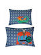 Kentia Viking Kids Cotton Pillowcase Set 50x70cm GREY- RED- BLUE- GREEN