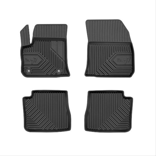 Frogum Set of Front and Rear Mats 4pcs for Citroen C4 2020 Black