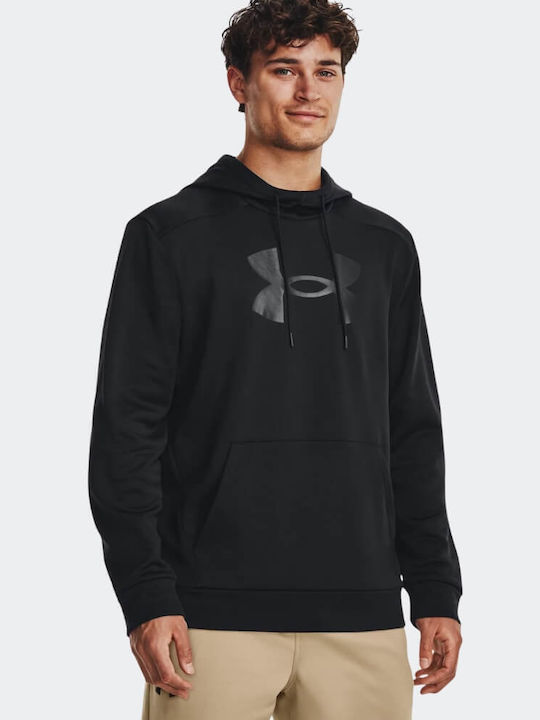 Under Armour Men's Sweatshirt with Hood and Pockets Black