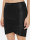 Guess Denim High Waist Mini Skirt Polka Dot in Black color