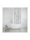 Estia Line Art Shower Curtain 180x200cm White