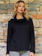 Anna Raxevsky Women's Long Sleeve Sweater Turtleneck Black