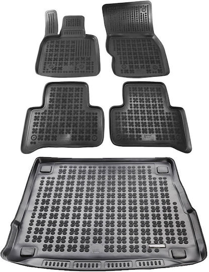 Rezaw Plast Set of Front and Rear Mats 5pcs for Alfa Romeo Stelvio 2016+ Black