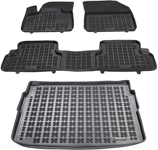 Rezaw Plast Set of Front and Rear Mats 4pcs for Citroen DS7 / DS 2018+ Black