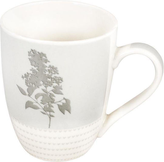 Max Home Keramiktasse in Verschiedene Farben Beige 340ml (Verschiedene Farben) 6 Stück