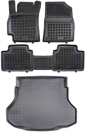 Rezaw Plast Set of Front and Rear Mats 4pcs for Hyundai Elantra 2020+ Black