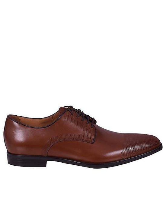 Geox Men's Leather Dress Shoes Tabac Brown