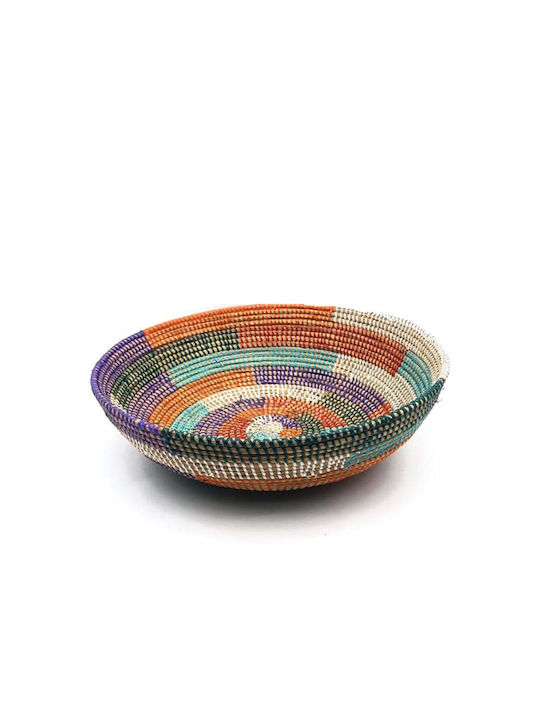 Fruit Bowl Wicker Multicolored 10x40cm