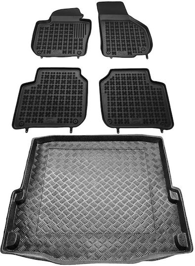 Rezaw Plast Set of Front and Rear Mats 5pcs for Skoda Karoq 2018+ Black