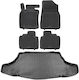 Rezaw Plast Set of Front and Rear Mats 5pcs for Toyota Camry 2017+ Black