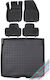 Rezaw Plast Set Front and Back Car Mats 5 Pieces for Volvo XC40 2018 2020 Black