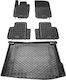 Rezaw Plast Set of Front and Rear Mats 5pcs for Mercedes-Benz GLE Renault Coupe Hyundai Coupe 2015 2019 Black