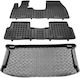 Rezaw Plast Set of Front and Rear Mats 3pcs for BMW i3 2013 2022 Black