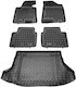 Rezaw Plast Σετ Μπροστινά και Πίσω Πατάκια 5τμχ για Kia Ceed Hyundai i30 Μαύρα