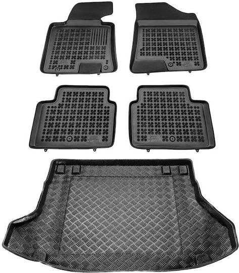Rezaw Plast Σετ Μπροστινά και Πίσω Πατάκια 5τμχ για Kia Ceed Hyundai i30 Μαύρα