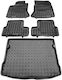 Rezaw Plast Set of Front and Rear Mats 5pcs for Mercedes-Benz B Class 2018+ Black
