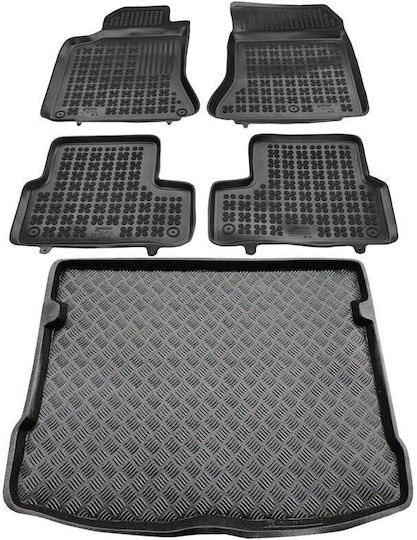 Rezaw Plast Set of Front and Rear Mats 5pcs for Mercedes-Benz B Class 2018+ Black