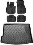 Rezaw Plast Front and Rear Car Mats Set 5pcs made of Rubber for BMW X2 Black