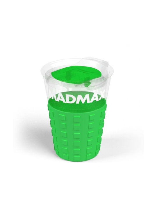 Madmax Mug Plastic with Lid Green 350ml 1pcs