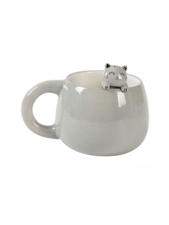 Total Gift Cană Ceramică Gri 450ml